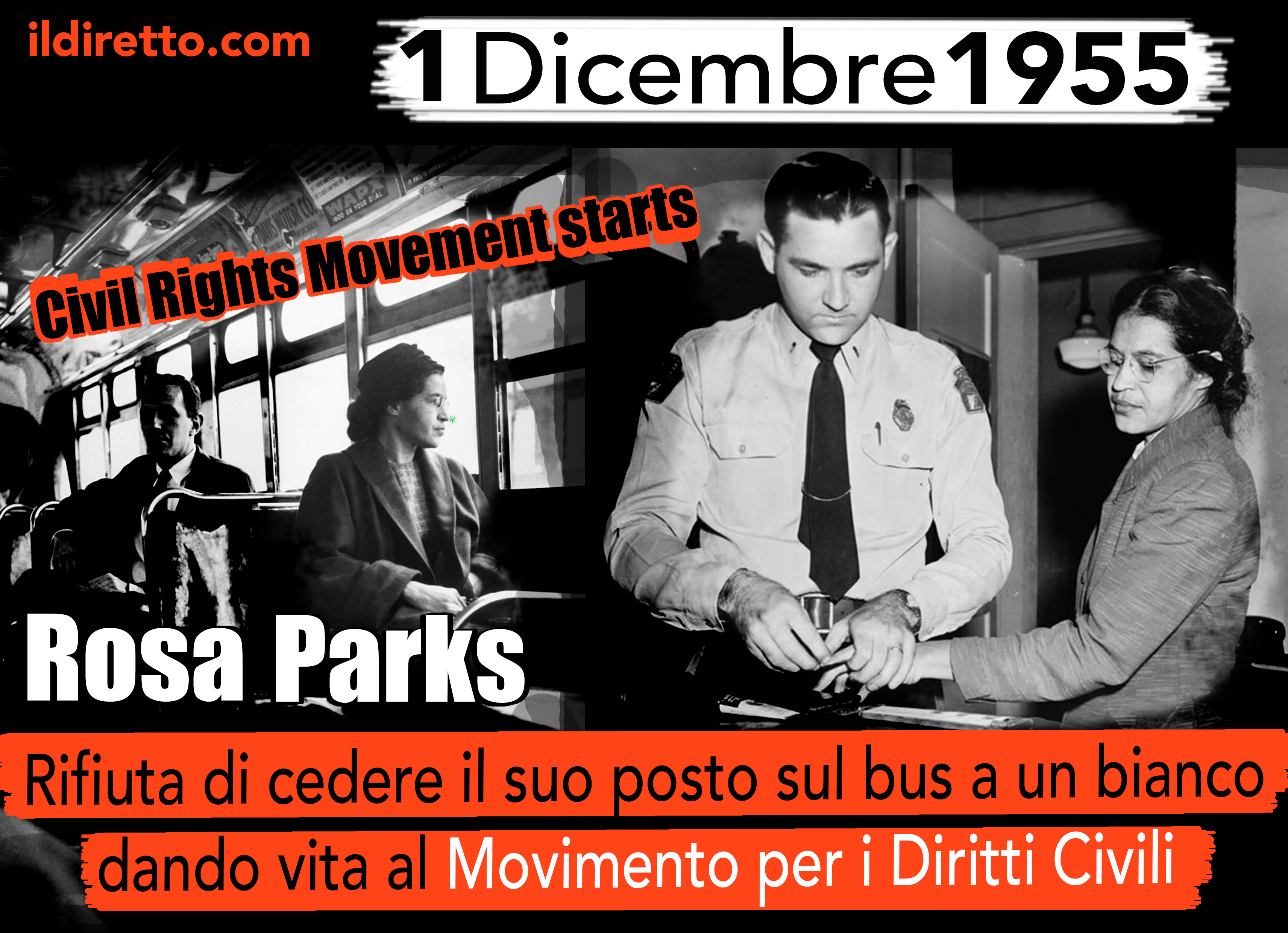 Risultati immagini per Come ai tempi di Rosa Parks.